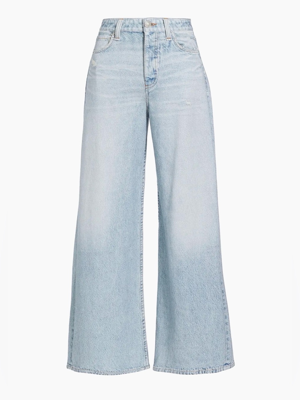 rag & bone rb Miramar Sofie Ankle Wide Leg Sweatpants Jeans in Meadow Blue 25 - Picture 3 of 6